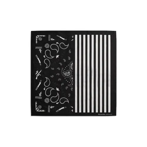 BAPE BLACK 천연 실크 실크 스카프 여성