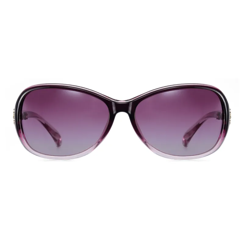 COLORE.IN TR/Memory Plastic Round Sunglasses Women's-3