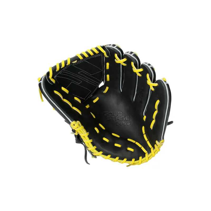 Asics Baseball Gloves Pitcher Glove Top Grain Cow Leather Unisex Black-1