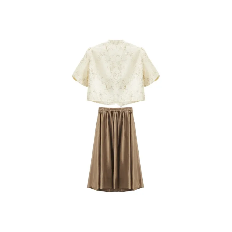 GUOZHEN Two Piece Skirt Sets Women's-1