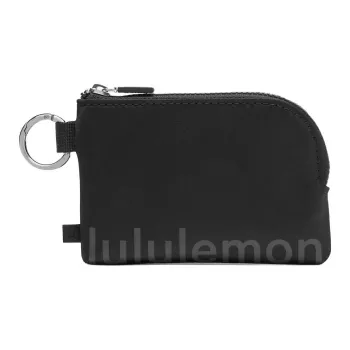 Lululemon Polyester Card Holder Unisex Black & Gray