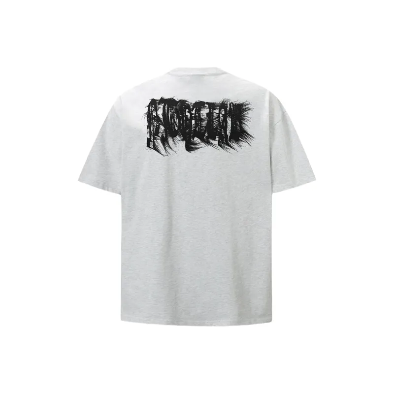 WKOOG T-Shirts Unisex White Heather Gray-1