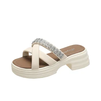 Puppytown Rubber Sole Slip Resistant Abrasion Resistant Slide Slippers Women's