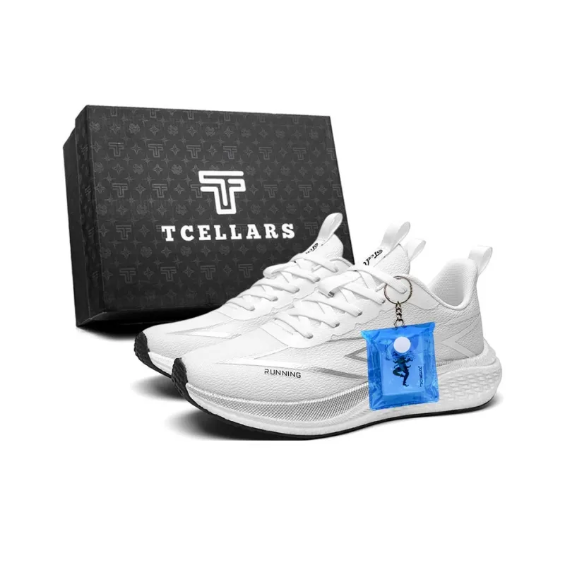 TCELLARS Cushioning, Abrasion Resistant, Breathable, Lightweight, Height Increasing Low Top Casual Shoes Unisex-6
