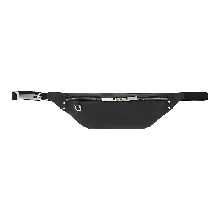 RICK OWENS Logo Embossed Zipped Belt Bag-0