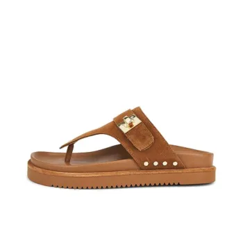 STEVE MADDEN Abrasion Resistant Flip Flops Women's Brown