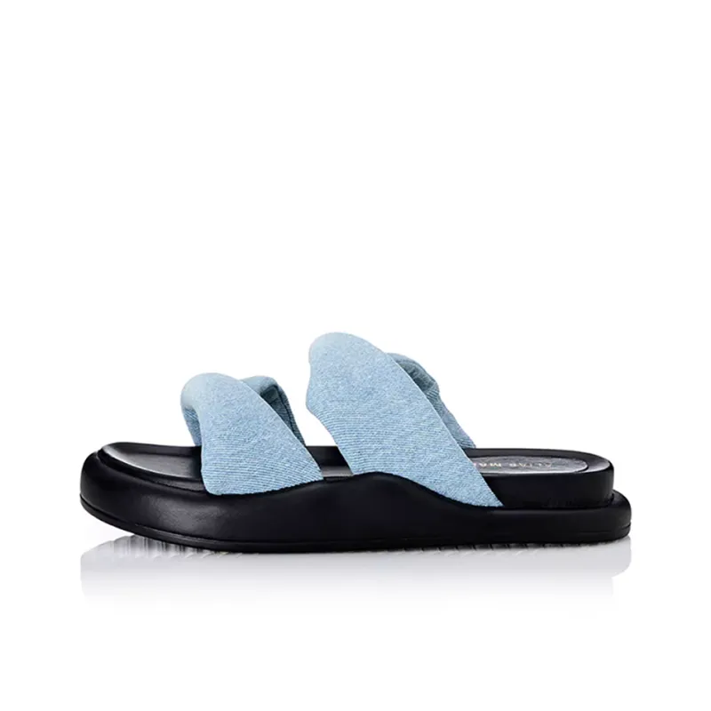 ALIAS MAE Slide Slippers Women's Light Blue-0