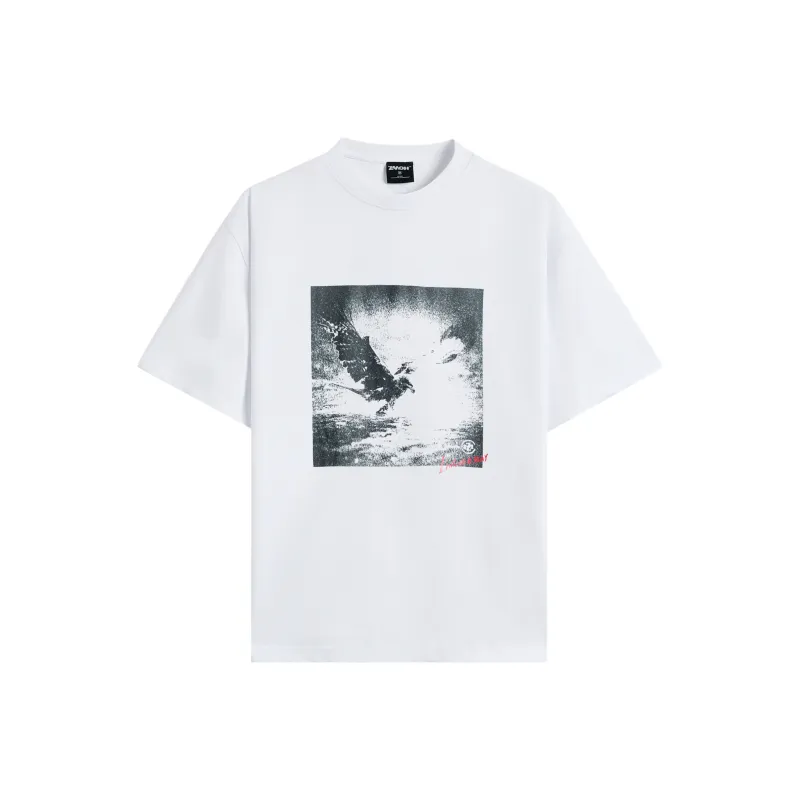 ZMOH T Shirts Unisex White-0