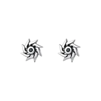 NIANNIANXI S999 Fine Silver Stud Earrings Women's