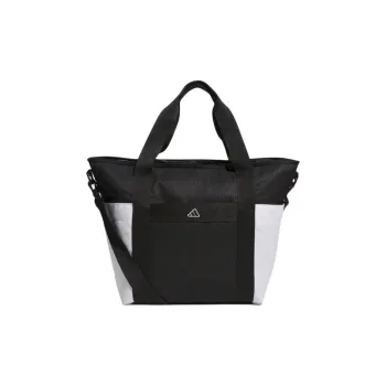 Adidas Polyester Tote Bag, Shopping Bag, Shoulder Bag, Crossbody Bag, Handbag Women's Black & White
