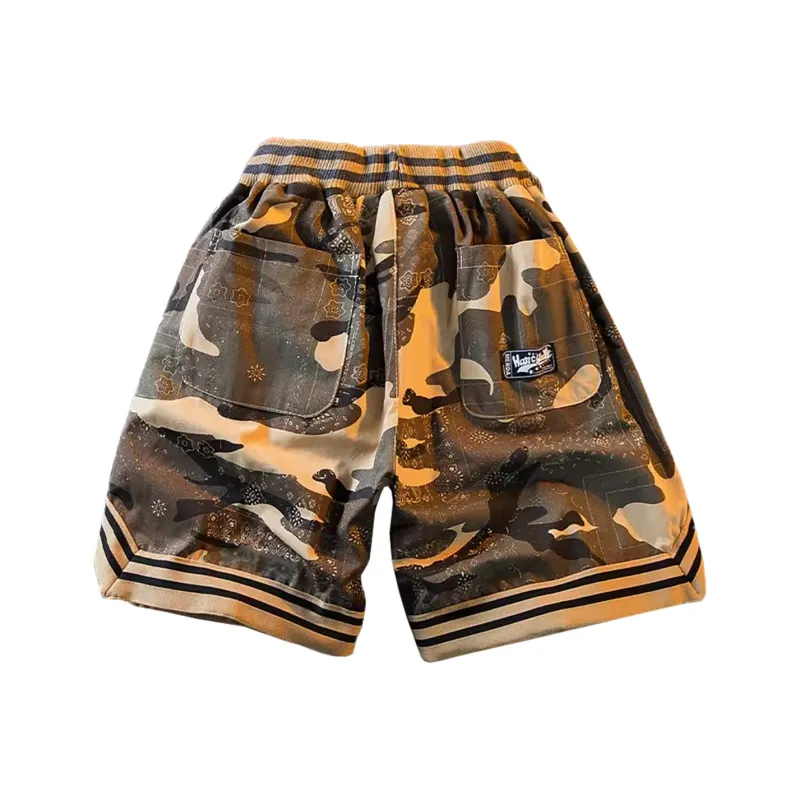 WHELVE Casual Shorts Unisex Green-1