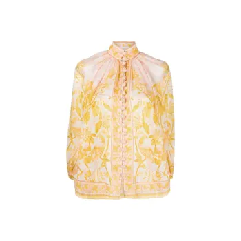 Zimmermann Shirt Women's White Yellow