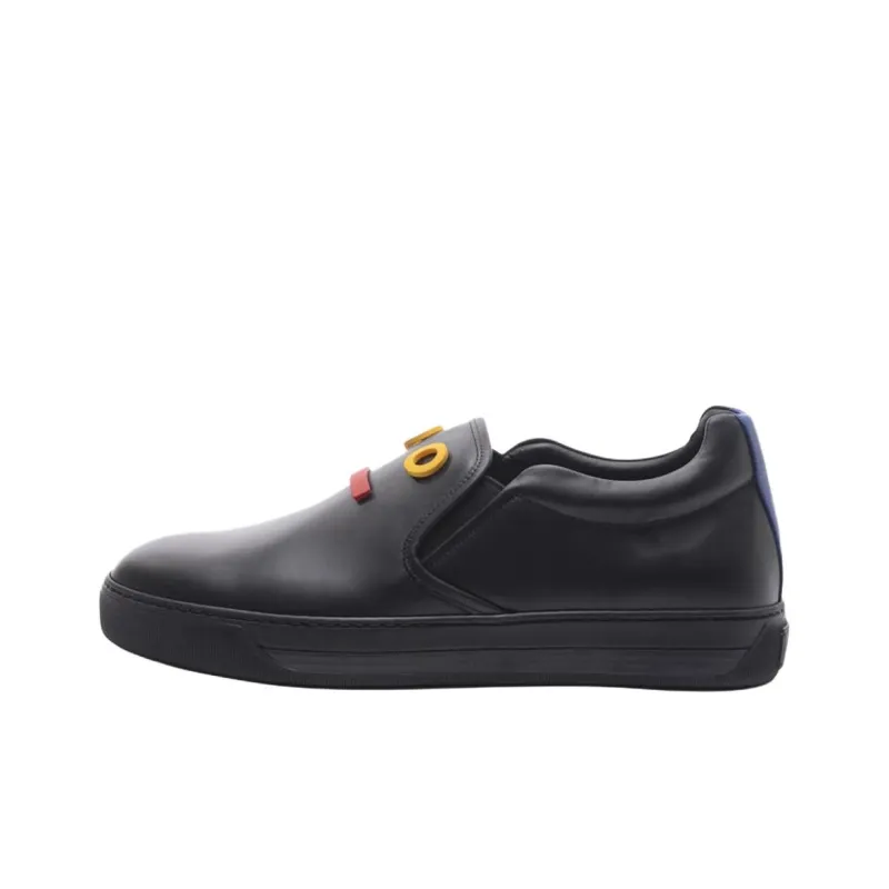 FENDI Men's Casual Shoes Men Low Top Black-0