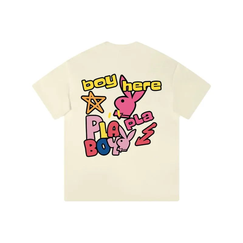 Playboy Short Sleeved T Shirt Unisex-8