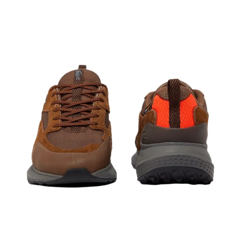 LACOSTE Anti Slip Wear Resistant Low Top Casual Shoes Men's Brown-3