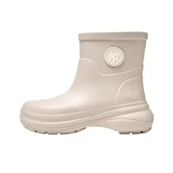 MLB New York Yankees Waterproof And Slip Resistant Rain Boots Women's Beige