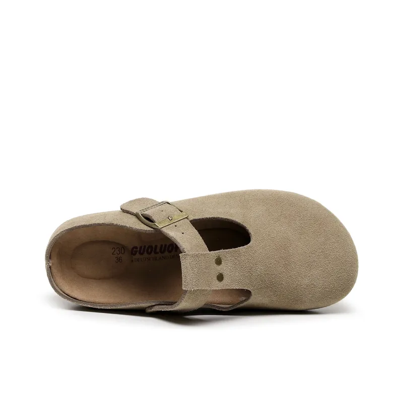 Golofi Rubber Sole Slip Resistant Closed Toe Slippers Women's-8