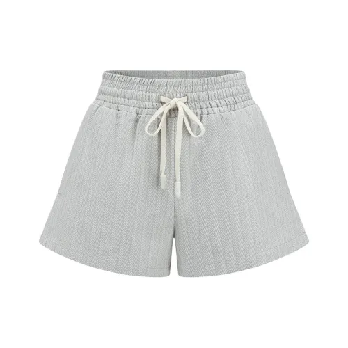 AXYPAGES Casual Shorts Women's Light Gray