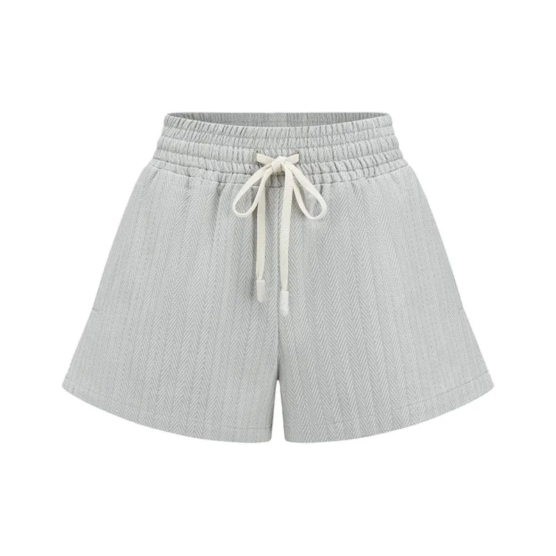 AXYPAGES Casual Shorts Women's Light Gray-0