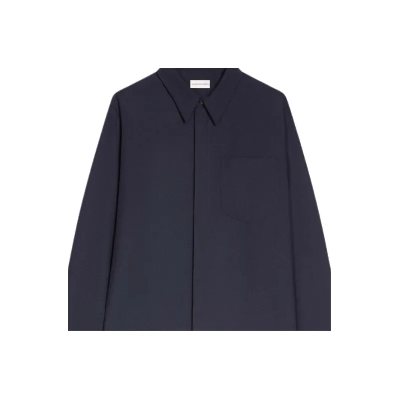 DRIES VAN NOTEN Shirt Men's Marine Blue-4