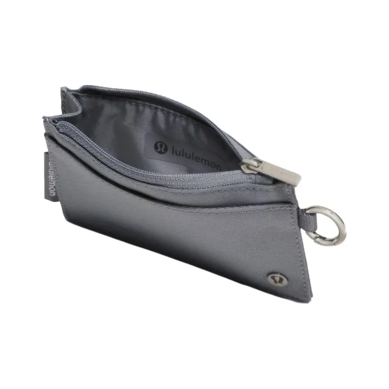 Lululemon Polyester Card Holder, Card Box Unisex Sun Gray-2