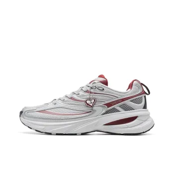 XTEP Small Basque 2nd Generation Casual Shoes Men Low Top Silver/Phantom Gray/Team Red