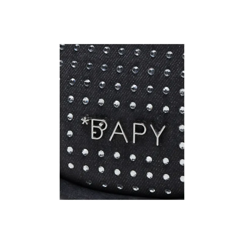 A BATHING APE Moon Rhinestone Cross Body Bag-4
