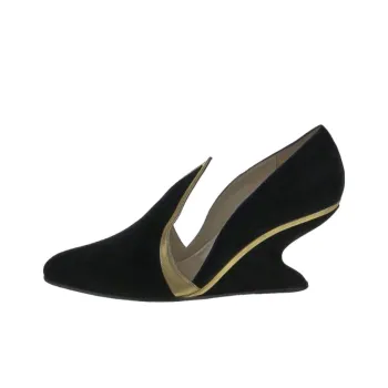 FERRAGAMO Wedge Heel High Heels 9cm Women's Black