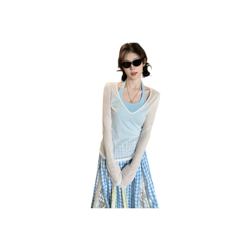 XIANSINIAO Two Piece Skirt Sets Women's-0