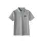 [7A Antibacterial Cool Style]Light Gray (Tang Lion Black Chest Logo)