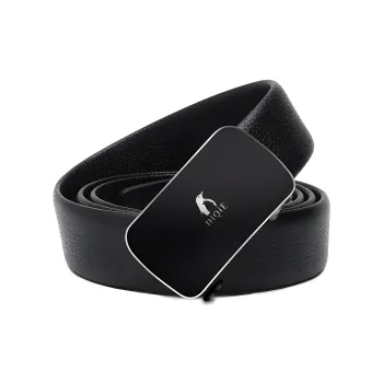 Emperor Penguin Top Grain Cow Leather Belt, Belt Unisex Space Silver, Rose Gold Width 3.5CM