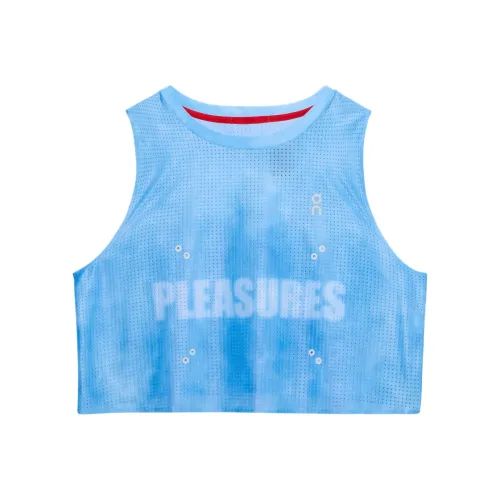 On x PLEASURES X The Loop Tank SS25 Sport Vests Women's Blizzard