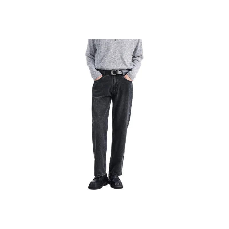 WILD LEADER Jeans Men Black Gray[NKW4238V49]-0