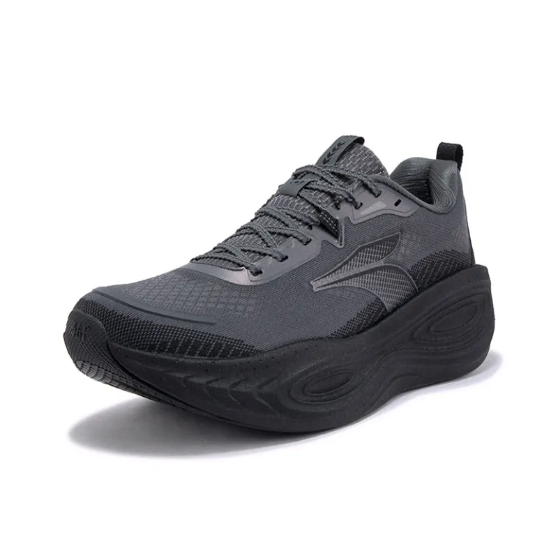 361° Slip Resistant, Abrasion Resistant, Breathable Low Top Casual Running Shoes Men's Gray Black-1