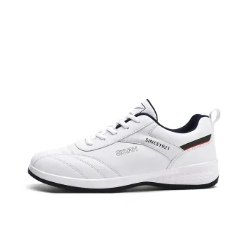 Binary Anti Slip Wear Resistant Low Top Casual Shoes Men's White Blue