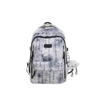 WICKBUEN Nylon Backpack Unisex Black/Pink/Yellow/Green/Blue