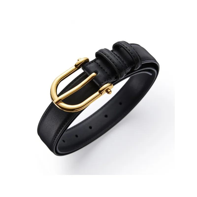 Jeccieziio Cow Leather Belts Women's Silver 2cm-0