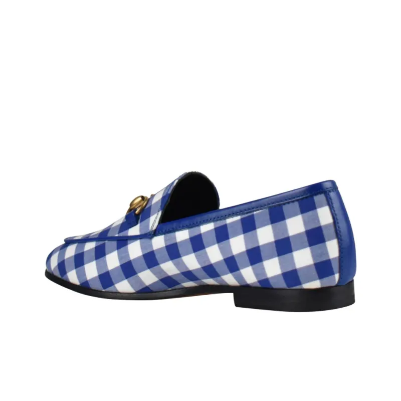 GUCCI Casual Single Shoes Women's Blue-3