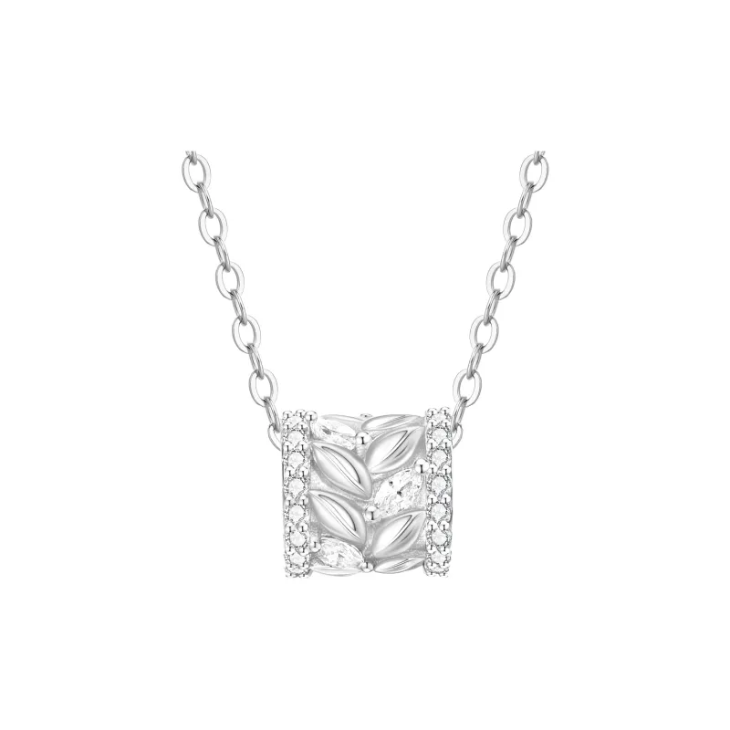 Lao Feng Xiang S925 Silver Necklaces Women's-5