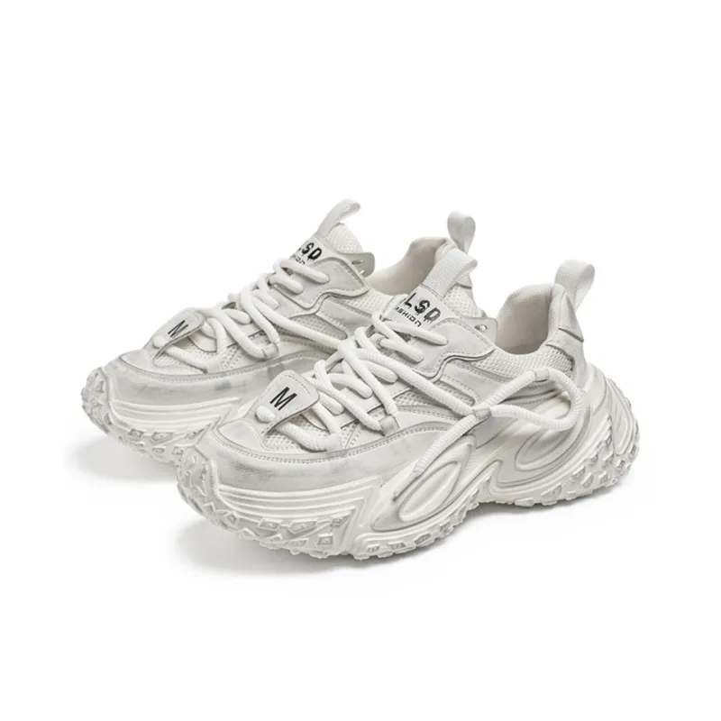 HACKBUTEER Low Top Chunky Sneakers Men's Box Included-6