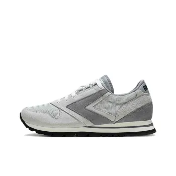 Brooks Anti Slip Wear Resistant Low Top Casual Shoes Men's Gray White