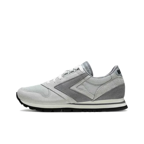 Brooks Anti Slip Wear Resistant Low Top Casual ritmo Shoes Men's Gray White