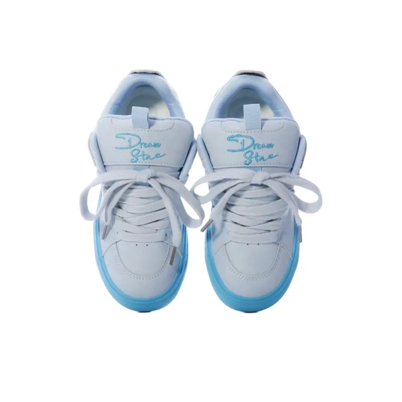 Ordifen Low Top Skateboard Shoes Women's Light Blue-2