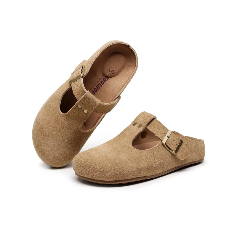 Golofi Rubber Sole Slip Resistant Closed Toe Slippers Women's-1