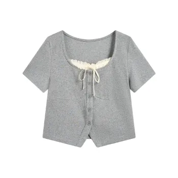 ZIHAN Set in Sleeve T Shirt Women's