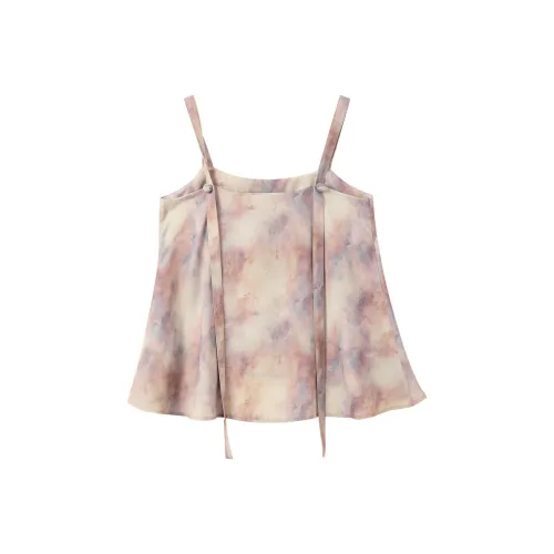 3COLOUR Chiffon Shirts Women's Purple Blended