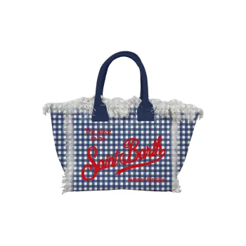 MC2 SAINT BARTHELEMY Cotton Tote Bag, Shopping Bag, Handbag Regular Women's Blue