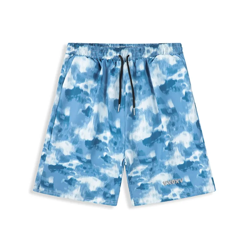 VXOXV Casual Shorts Unisex Blue-0