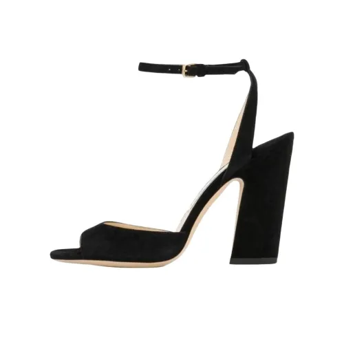 Jimmy Choo One Strap Sandals 10cm Women's Black