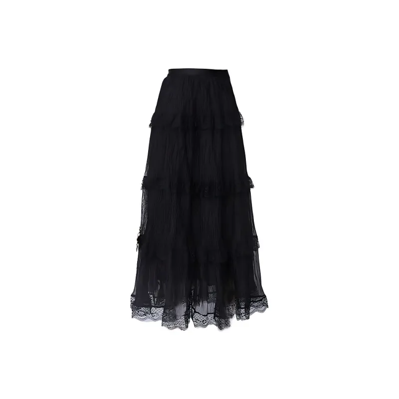 Garbege Casual Long Skirt Women's-1